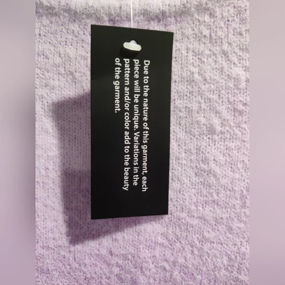 Eyelash Yarn Sweater- Anybody - Ombre Amethyst- Size 2X - Picture 4 of 5